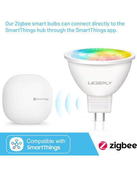 Bombilla LED inteligente Zigbee MR16 LEDEPLY 5W regulable 2 unidades Bombilla LED inteligente Zigbee MR16 LEDEPLY 5W regulable 2 unidades