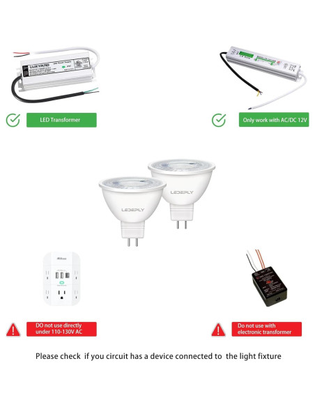 Bombilla LED inteligente Zigbee MR16 LEDEPLY 5W regulable 2 unidades Bombilla LED inteligente Zigbee MR16 LEDEPLY 5W regulable 2 unidades