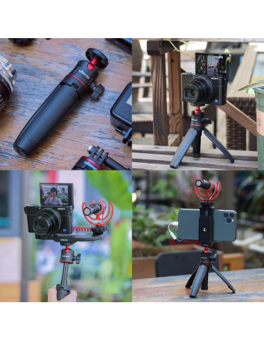 Trípode ULANZI MT-08 con Polo de Extensión y Soporte para Móvil