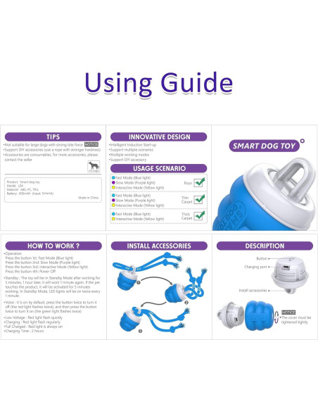Juguete Interactivo para Perros LEPLE L04 Azul Squeaky Juguete Interactivo para Perros LEPLE L04 Azul Squeaky
