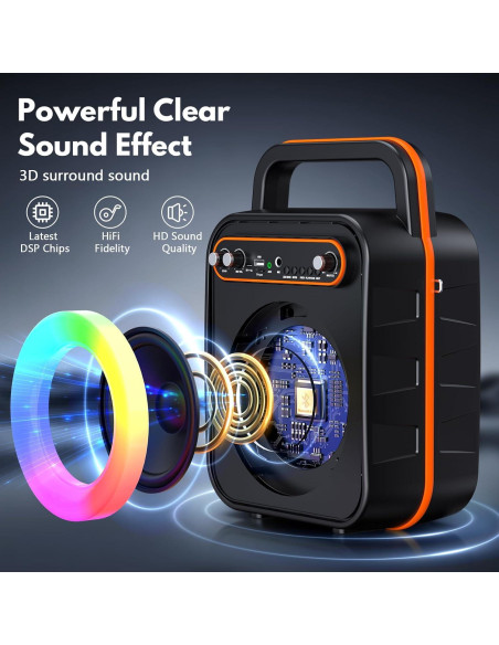Máquina de Karaoke JYX S67 con 2 Micrófonos Inalámbricos Máquina de Karaoke JYX S67 con 2 Micrófonos Inalámbricos