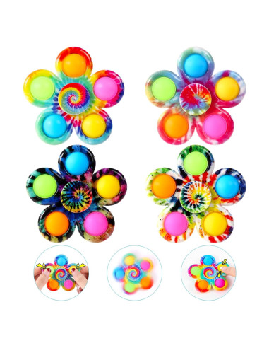 Paquete de 4 Spinners Antiestrés GOHEYI para Niños y Adultos