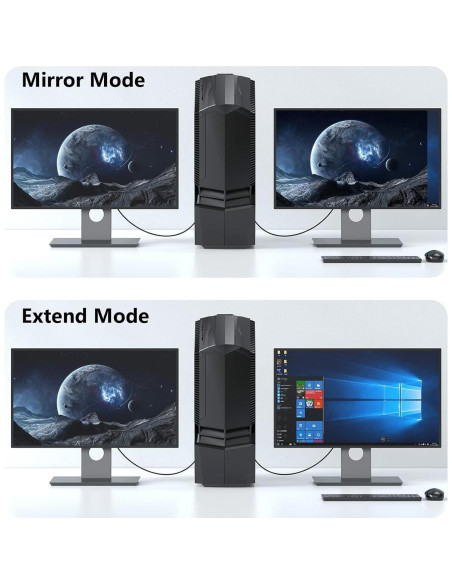 Cable DisplayPort a VGA 0.91m DteeDck 1080P Plug and Play Cable DisplayPort a VGA 0.91m DteeDck 1080P Plug and Play