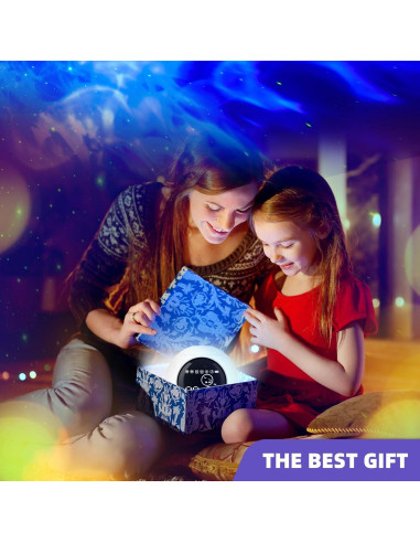 Reloj Despertador Proyector de Estrellas LitEnergy 4 en 1