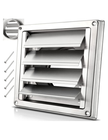 Cubierta de Ventilación de Secadora 4" Acero Inoxidable Hydencamm