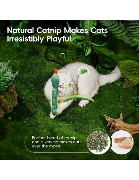 Juguetes para Gatos Potaroma Serpiente 50.8 cm con Catnip Juguetes para Gatos Potaroma Serpiente 50.8 cm con Catnip