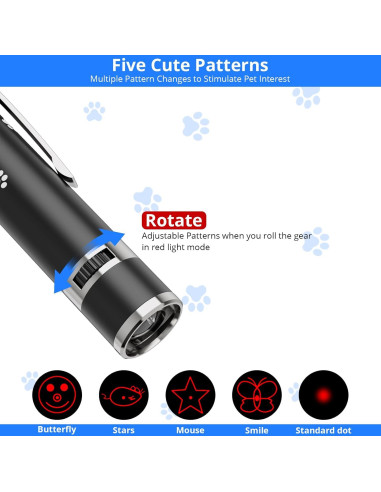 Juguete Interactivo para Gatos OUMSIS 9131-CBK Recargable USB