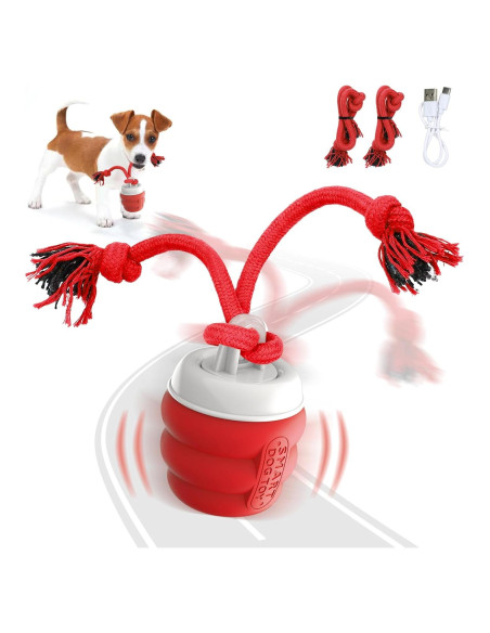 Pelota Interactiva para Perros BUPIHUKA Recargable Roja Pelota Interactiva para Perros BUPIHUKA Recargable Roja