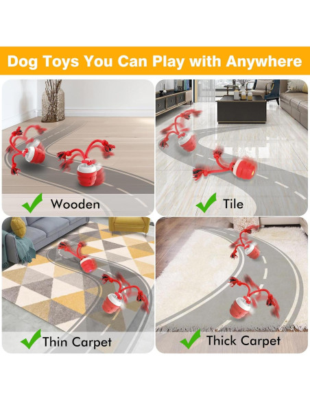 Pelota Interactiva para Perros BUPIHUKA Recargable Roja Pelota Interactiva para Perros BUPIHUKA Recargable Roja
