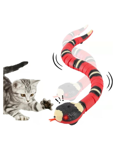 Juguete Interactivo para Gatos Serpiente Rosa 40 cm Juguete Interactivo para Gatos Serpiente Rosa 40 cm