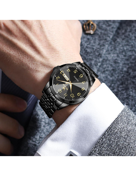 Reloj OLEVS Hombre Cuarzo Lujo Acero Inoxidable 41mm Reloj OLEVS Hombre Cuarzo Lujo Acero Inoxidable 41mm