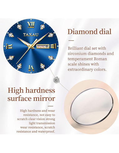Reloj de Vestido Taxau Dama Acero Inoxidable Impermeable