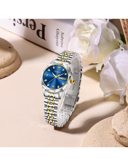 Reloj de Vestido Taxau Dama Acero Inoxidable Impermeable Reloj de Vestido Taxau Dama Acero Inoxidable Impermeable