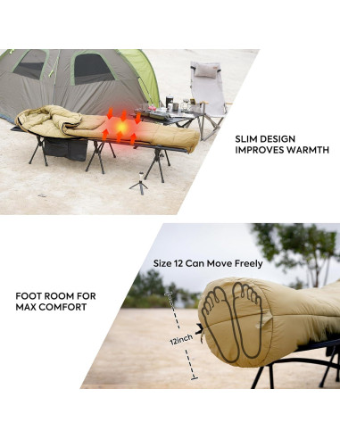 Saco de Dormir Momia ICECO MSB215K 0C para Adultos