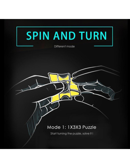 Cubo Fidget Spinner D-FantiX 1x3x3 Antiestrés Portátil Cubo Fidget Spinner D-FantiX 1x3x3 Antiestrés Portátil