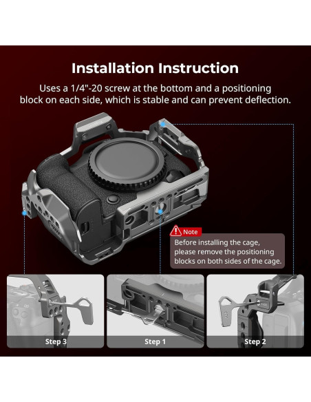 Jaula SmallRig 4977 para Canon EOS R5 Mark II con Protector Jaula SmallRig 4977 para Canon EOS R5 Mark II con Protector