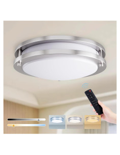 Luz de Techo LED Kalium 25cm con Control Remoto 18W 3000K-6000K