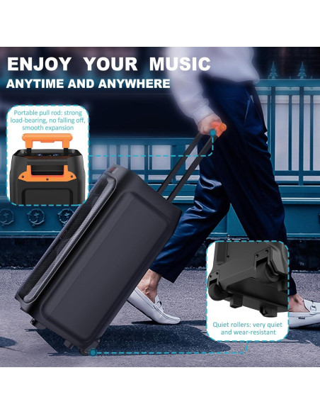 Máquina de Karaoke HWWR T8 con 2 Micrófonos Inalámbricos Máquina de Karaoke HWWR T8 con 2 Micrófonos Inalámbricos
