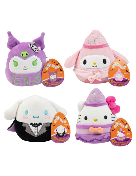 Paquete de 4 Peluches Squishmallows Hello Kitty 12.7 cm Paquete de 4 Peluches Squishmallows Hello Kitty 12.7 cm