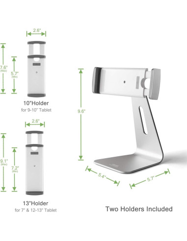 Soporte Viozon para iPad Pro y Tabletas 360 Aluminio