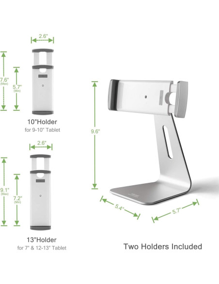 Soporte Viozon para iPad Pro y Tabletas 360 Aluminio Soporte Viozon para iPad Pro y Tabletas 360 Aluminio
