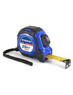 Cinta Métrica WORKPRO 7.62m Auto-Bloqueo con Gancho Magnético