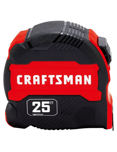Cinta Métrica CRAFTSMAN 7.6m Retráctil con Fracciones