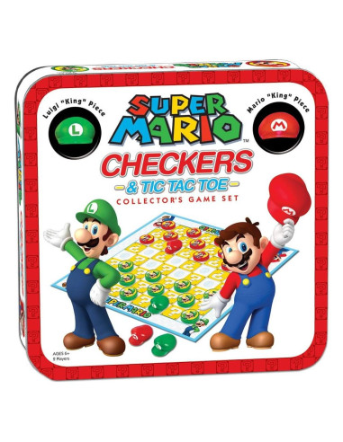 Juego de Damas y Tres en Raya Super Mario Bros - Colección