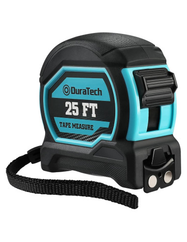 Cinta Métrica Magnética DURATECH 7.6m con Gancho y Bloqueo