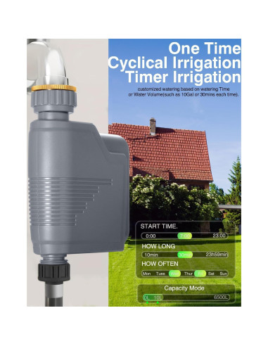 Temporizador de Riego WiFi Haozee HZ-ZB-WV con Control App