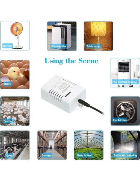 Interruptor Inteligente MHCOZY 16A WiFi Control Temperatura Interruptor Inteligente MHCOZY 16A WiFi Control Temperatura