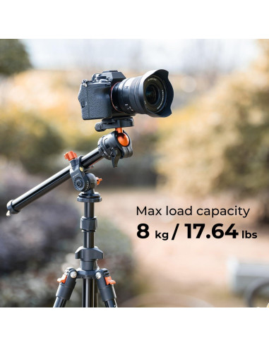 Trípode K&F Concept 76" (195cm) para Cámara DSLR 8kg