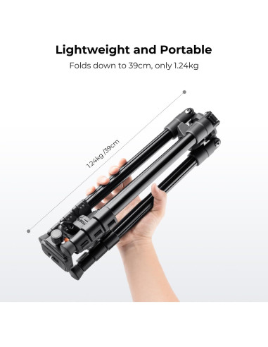 Trípode K&F Concept 76" (195cm) para Cámara DSLR 8kg