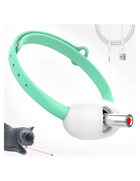 Collar láser para gatos Cdipesp - Juguete interactivo recargable Collar láser para gatos Cdipesp - Juguete interactivo recargable