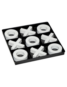 Juego de Tic Tac Toe Deco 79 de Madera Negro 30,48 cm