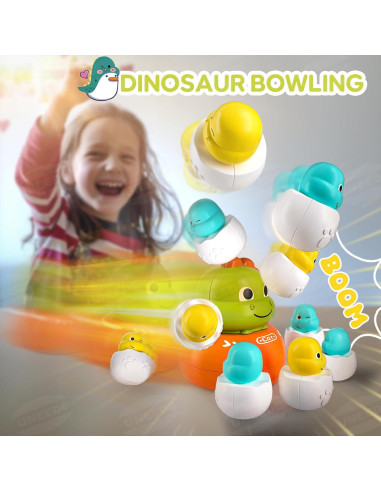 UNEEDE 4 en 1 Juguete de Dinosaurios para Niños