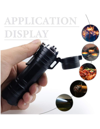 Encendedor de Plasma Doble YCXX-HOME Impermeable con Linterna LED