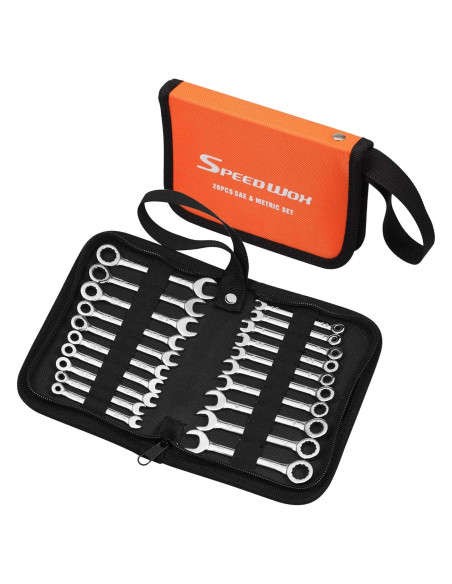 Juego de Llaves Combinadas Mini SPEEDWOX 20 Piezas Acero Juego de Llaves Combinadas Mini SPEEDWOX 20 Piezas Acero