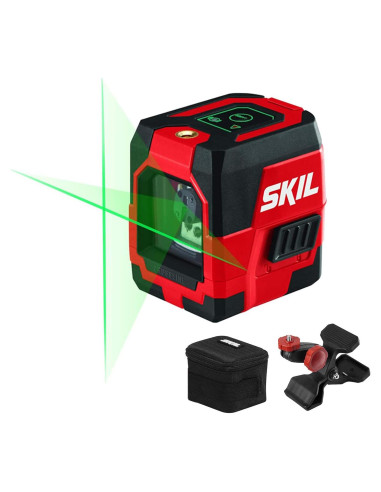 Nivel láser cruzado verde SKIL LL9324G-01 con abrazadera