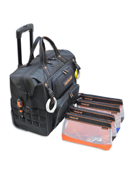 Bolsa de Herramientas Rodante WELKINLAND con 4 Bolsas Transparentes Bolsa de Herramientas Rodante WELKINLAND con 4 Bolsas Transparentes