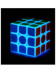 Cubo Mágico Fluorescente 3x3 ZhildChen Brilla en la Oscuridad 2