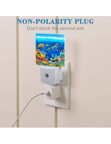Luz Nocturna LED Uiaoiais Arrecife Coral Colorido 8.89 cm