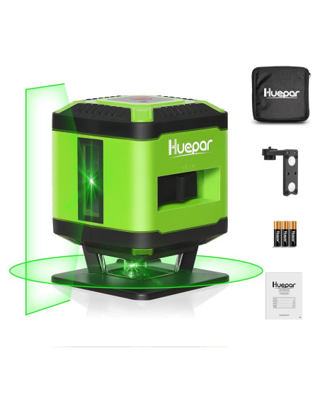 Nivel Láser Huepar FL360G Cuadrado Verde 20m Autonivelante Nivel Láser Huepar FL360G Cuadrado Verde 20m Autonivelante