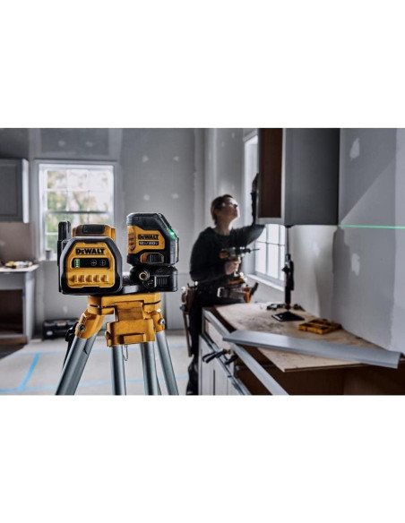 Nivel Láser Cruzado Verde DEWALT 20V MAX Kit DCLE34020G Nivel Láser Cruzado Verde DEWALT 20V MAX Kit DCLE34020G