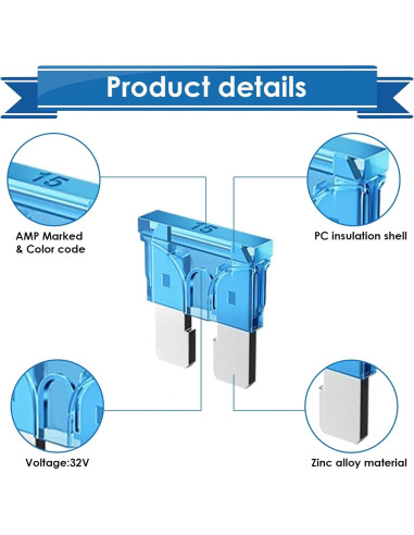 Kit de fusibles para automóvil Eoppen 304 piezas con extractor