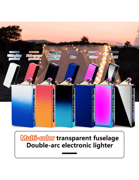 Encendedor Electrónico TIKIUKI Doble Arco Recargable USB Encendedor Electrónico TIKIUKI Doble Arco Recargable USB