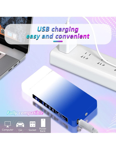Encendedor Electrónico TIKIUKI Doble Arco Recargable USB