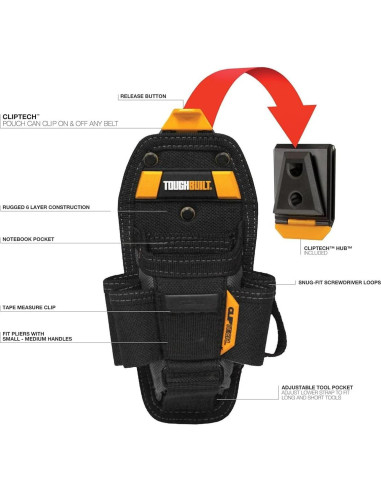Bolsa de Herramientas ToughBuilt TB-CT-36-M7 7 Bolsillos