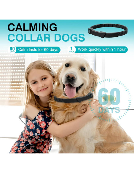 Collar Calmante para Perros ZHANGK 65 cm 6 Paquetes Feromonas Collar Calmante para Perros ZHANGK 65 cm 6 Paquetes Feromonas