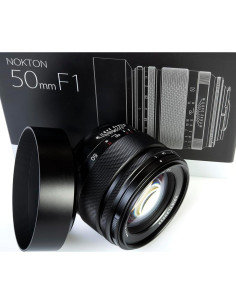 Lente Voigtlander RF 50mm f/1.0 Nokton Aspherical GA para Canon RF 2